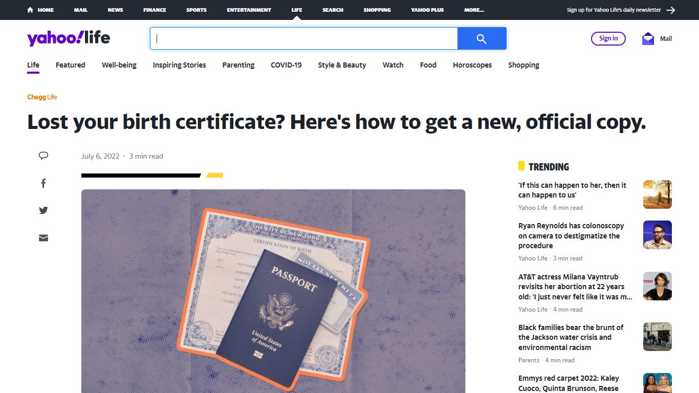 Lost your birth certificate? Here's how to get a new, official copy.